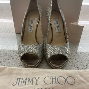 Jimmy coo champagne glitter size 39